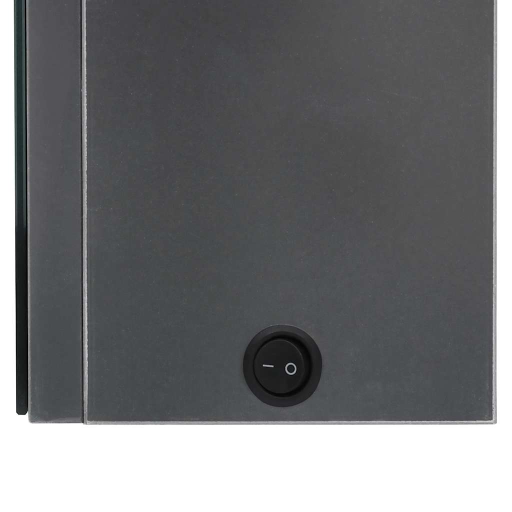 LED-Bad-Spiegelschrank Betongrau 50x14x60 cm