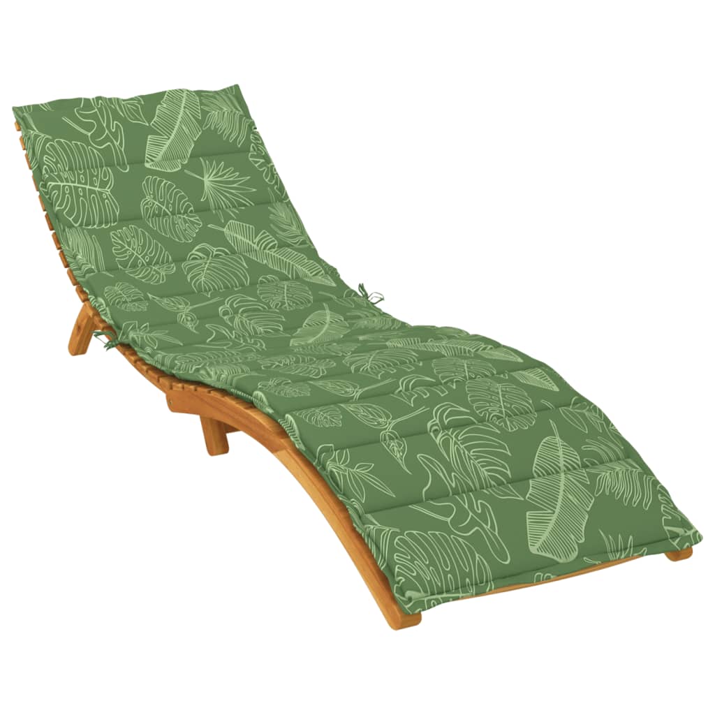 Liege-Kissen Blatt Blattmuster 200 x 70 x 3 cm Oxford-Stoff