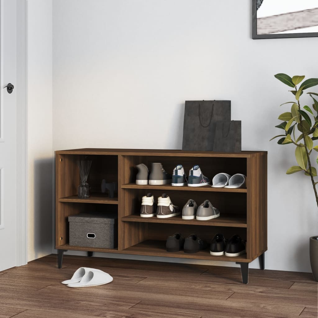 Schuhregal Weiß 102x36x60 cm Holzwerkstoff