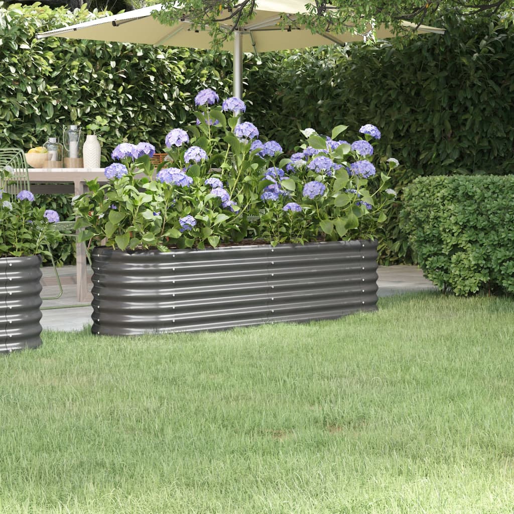 Hochbeet Verzinkter Stahl 114x40x36 cm Grün