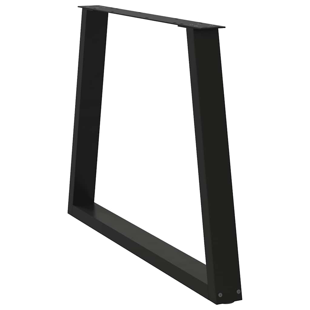Couchtischbeine V-Form 2 Stück Schwarz 30x(30-31,3) cm Stahl