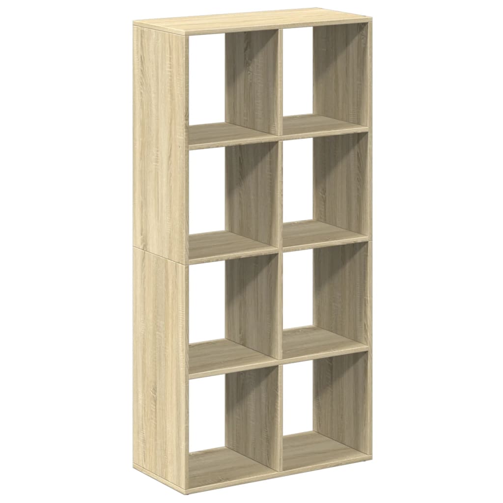 Bücherregal Weiß 137,5x29x137,5 cm Holzwerkstoff