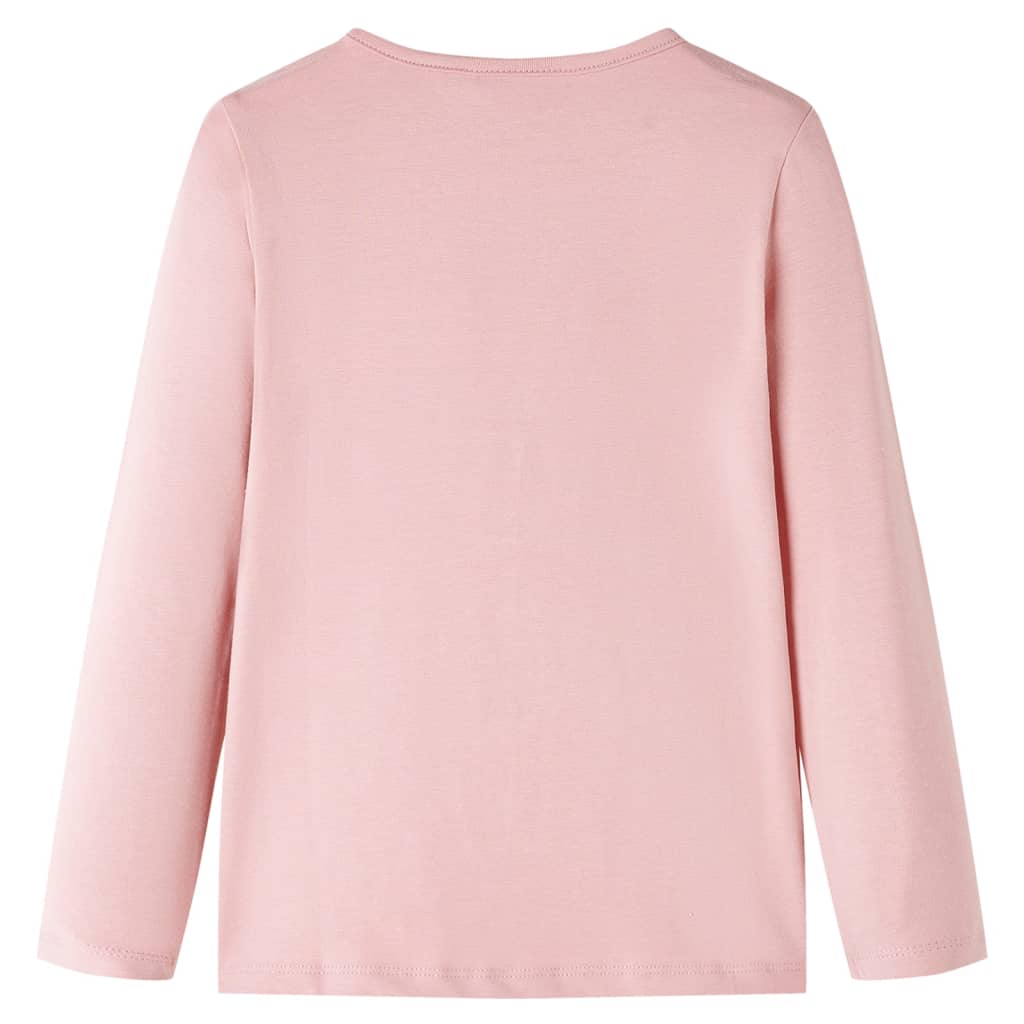 Kinder-Langarmshirt Hellrosa 128