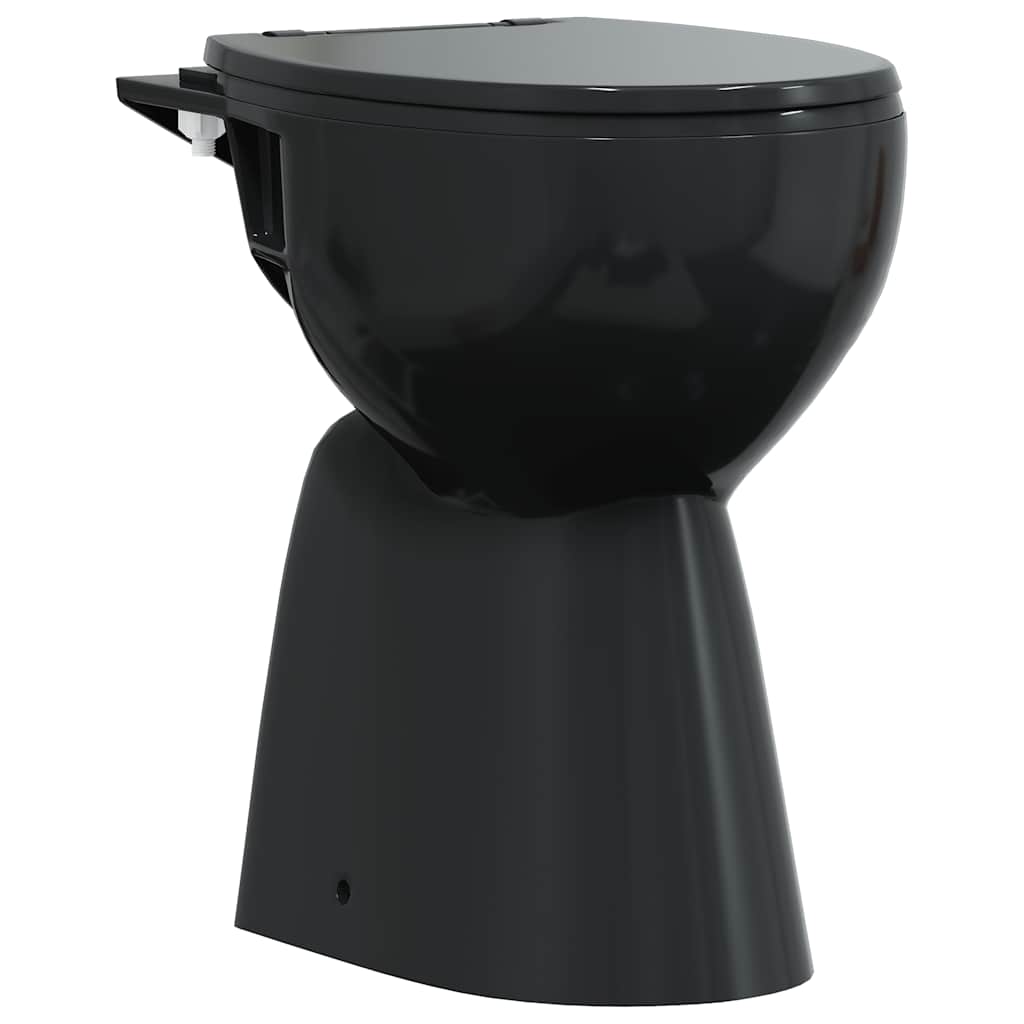 Randloses WC 7 cm Extra Höhe Soft-Close Keramik Weiß