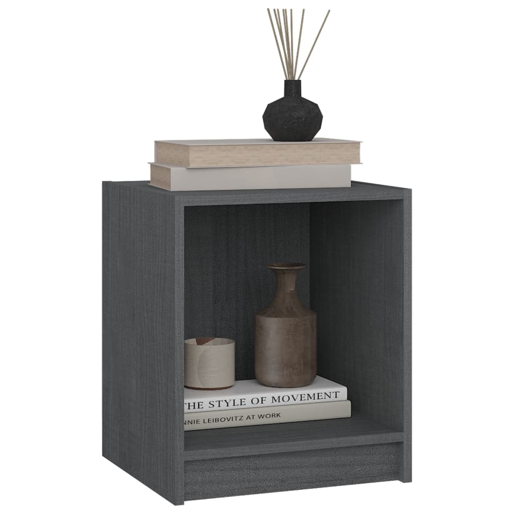 Nachttisch 35,5x33,5x41,5 cm Massivholz Kiefer