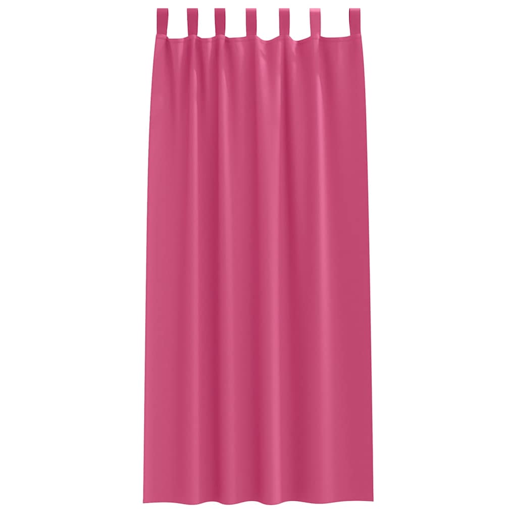 Verdunkelungs-Vorhänge mit Ringen 2 pcs Beige 140 x 140 cm