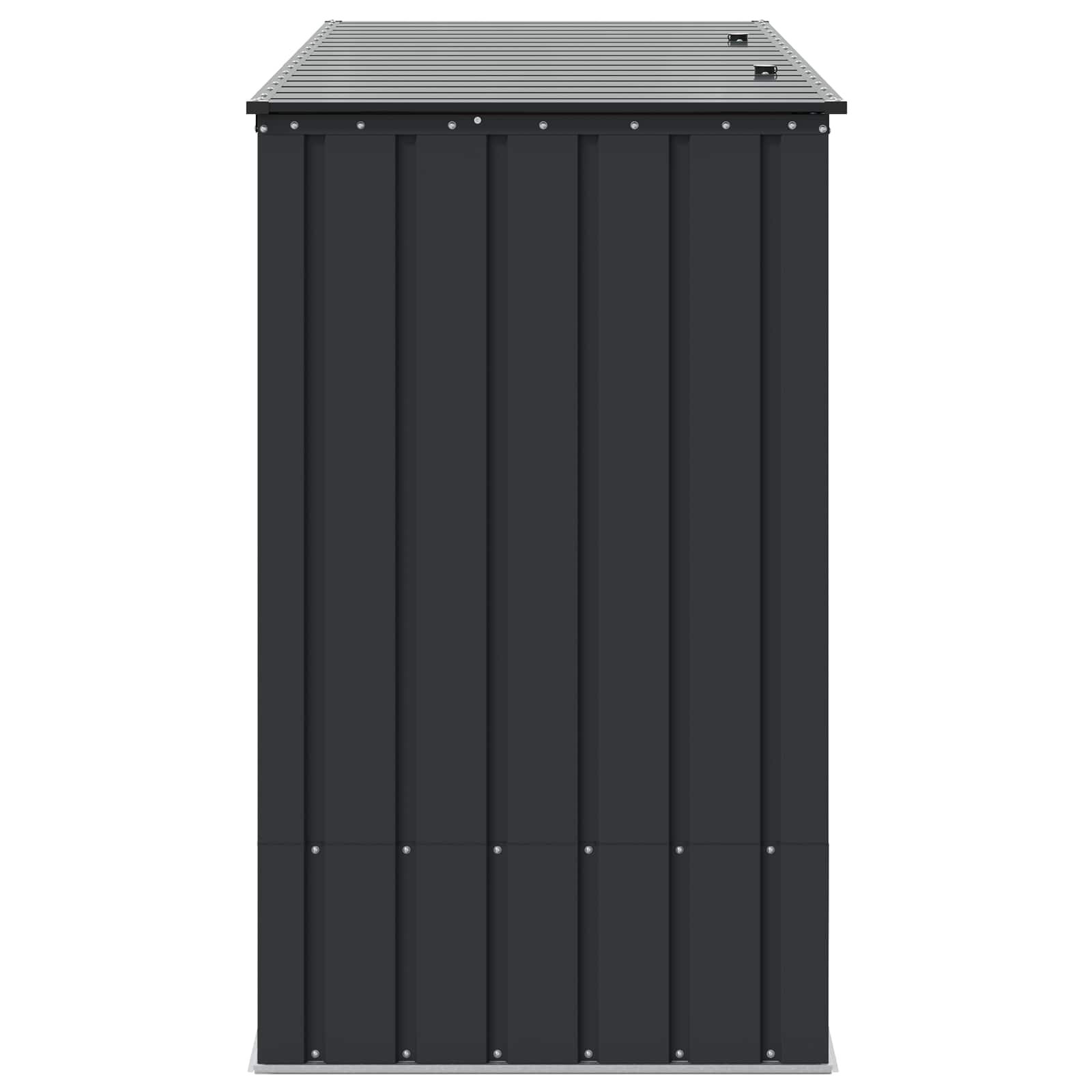 Gartenlagerbox Schwarz 151,5 x 82 x 110,5 cm Stahl