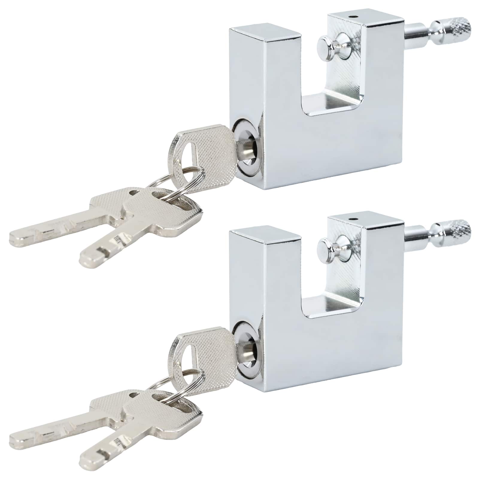 Vorhängeschloss 2 pcs Silber Stahl