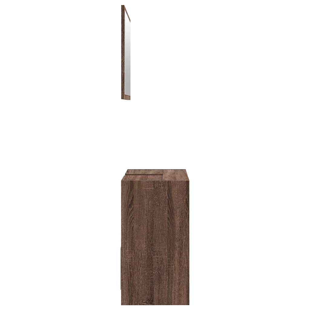 Badmöbel-Set Weiß Holzwerkstoff