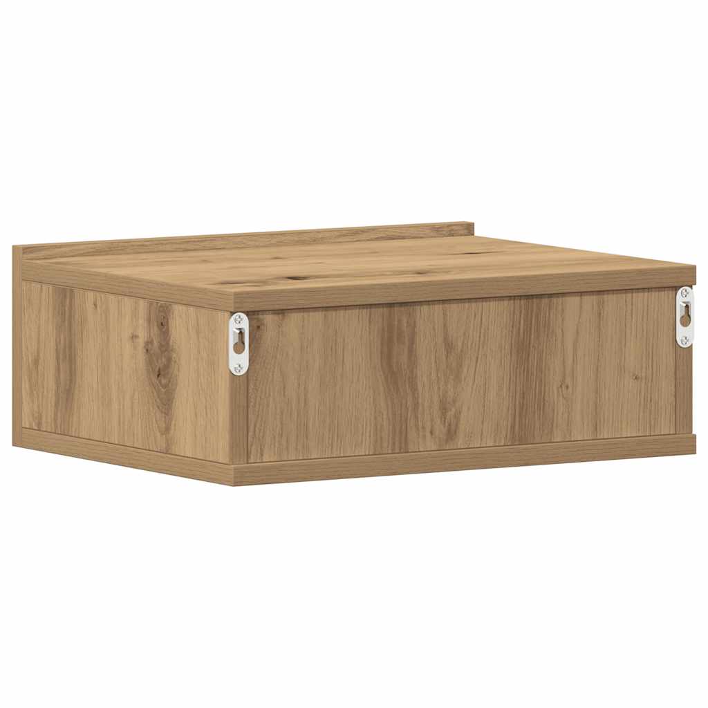 Hängender Nachttisch Weiß 40x30x15 cm Holzwerkstoff