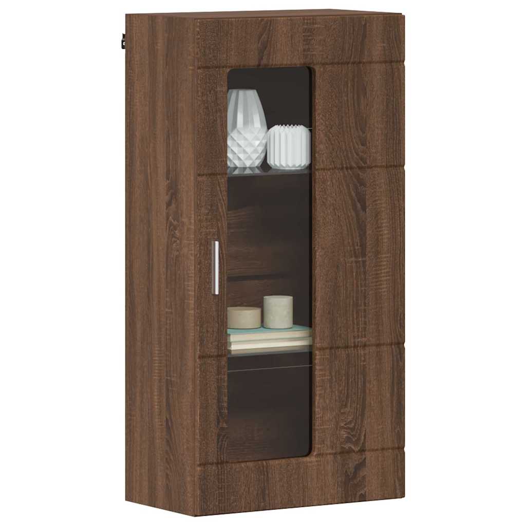 Highboard mit Regal FLORIN Weiß 60 x 35 x 182 cm Holzwerkstoff