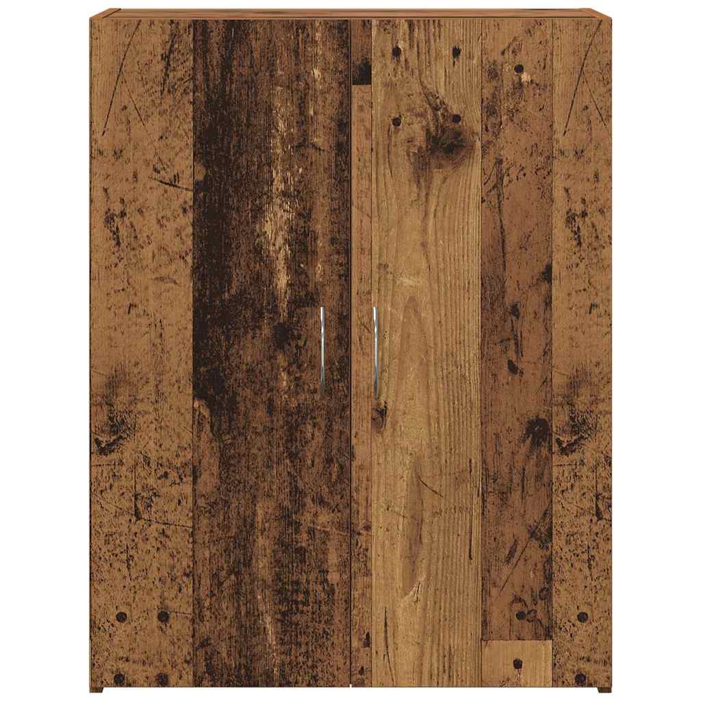 Aktenschrank Weiß 60x32x153 cm Holzwerkstoff