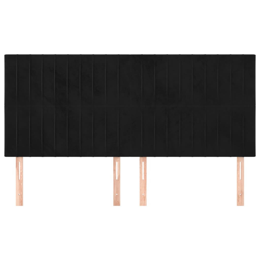 Kopfteil Hellgrau 80x5x118/128 cm Samt