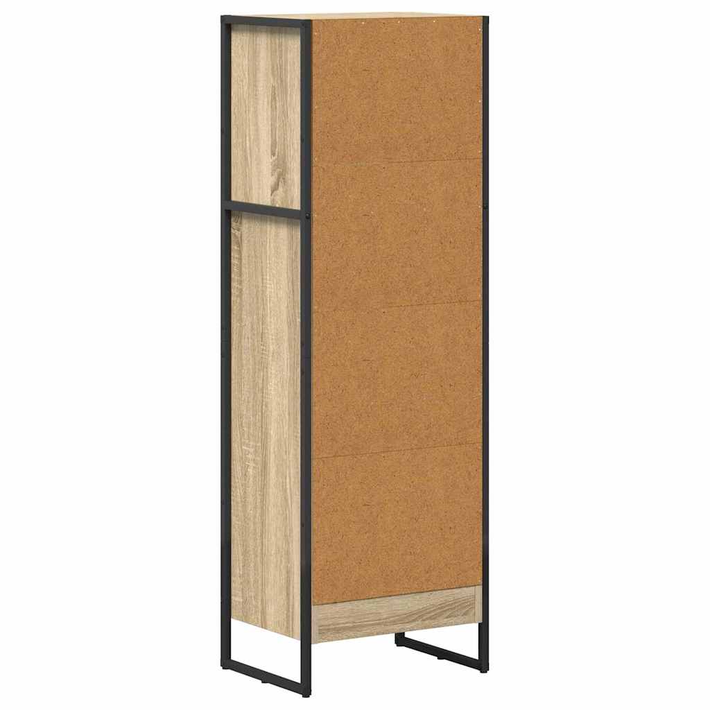 Bücherregal 2 pcs Schwarz Eichen-Optik 60 x 30 x 189,5 cm