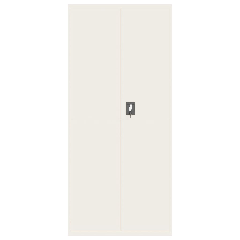 Aktenschrank Weiß 90x40x110 cm Stahl