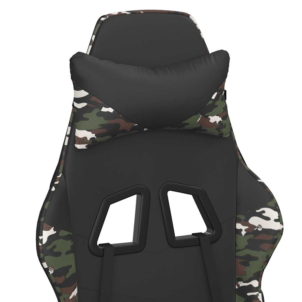 Gaming-Stuhl mit Massagefunktion Schwarz und Rot Kunstleder