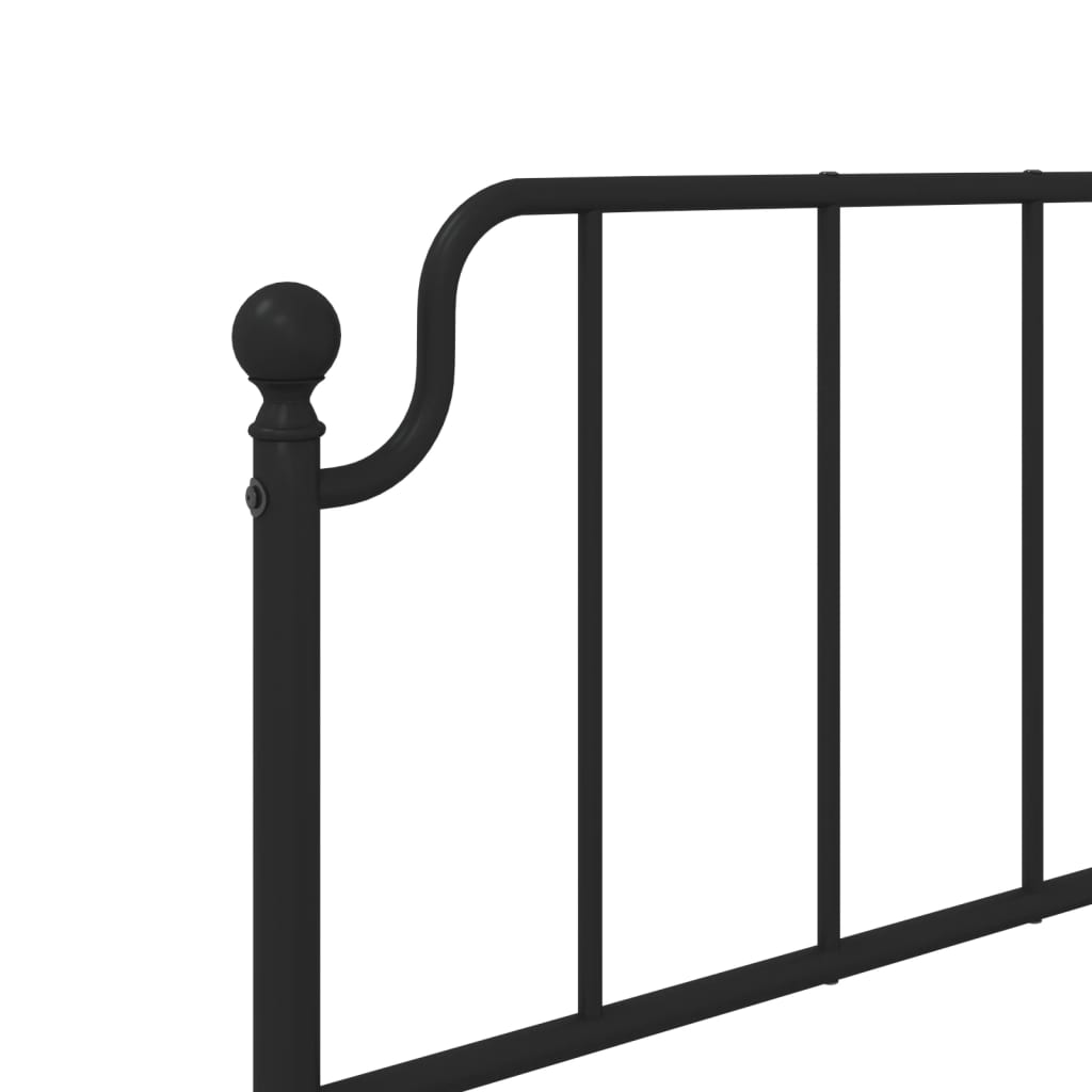 Ersatz-Kopfteil Metall Schwarz 135 cm