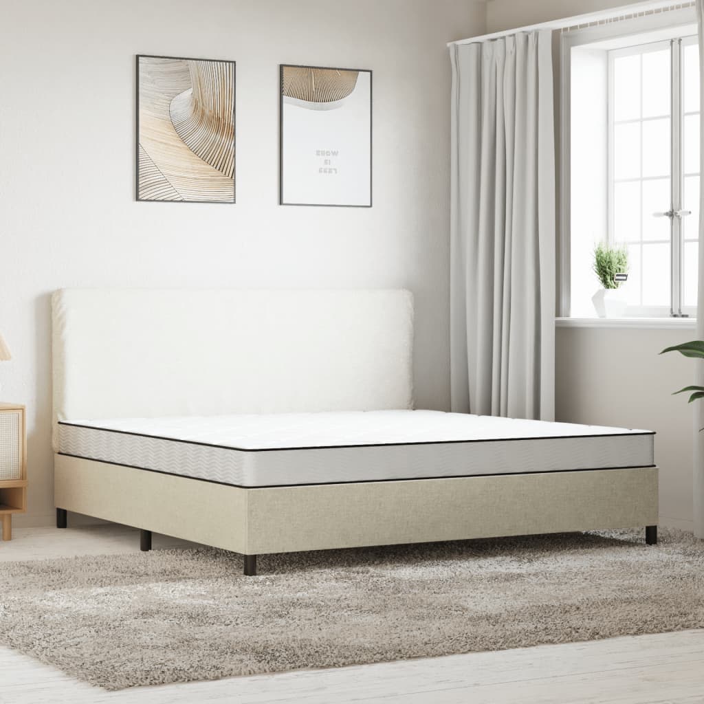 Schaumstoffmatratze für Kind Mittelweich 80 x 160 cm 16 cm Weiß