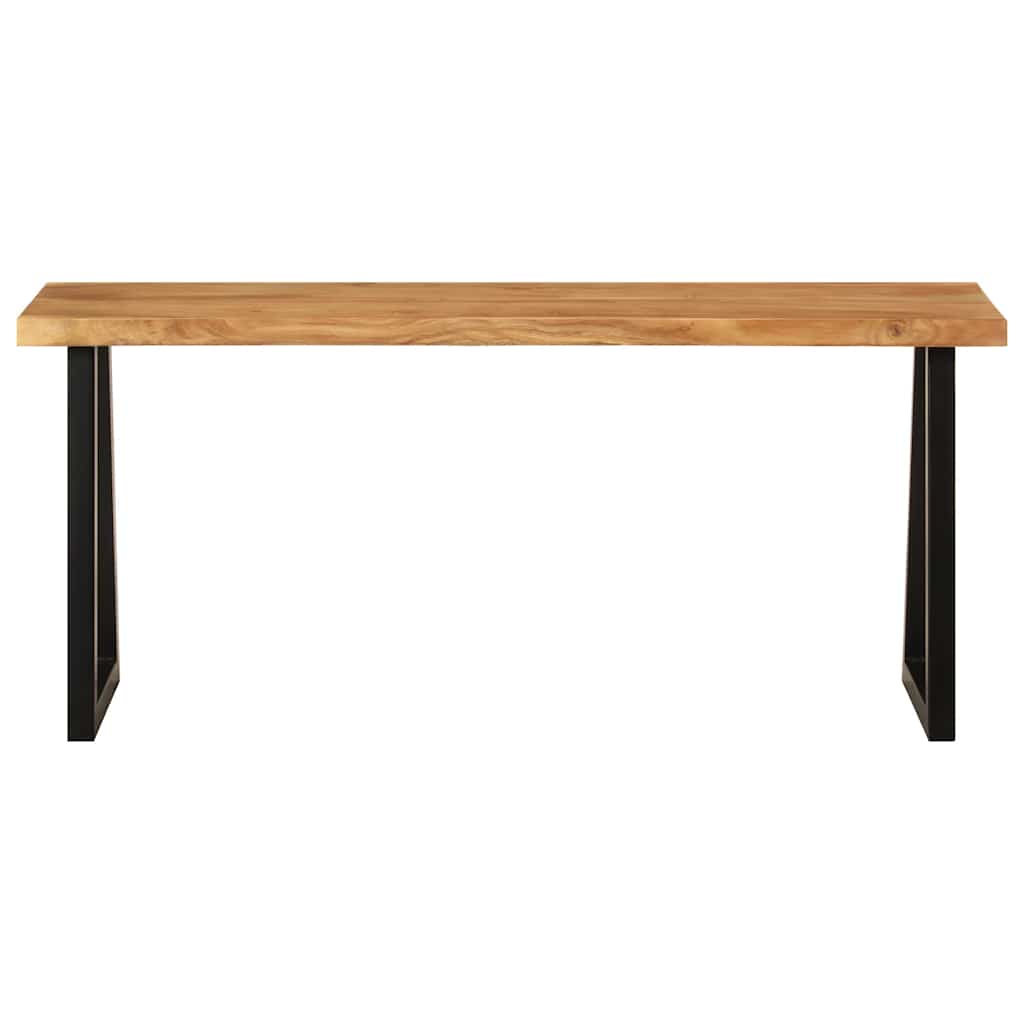 Bank Baumkante 105 cm Massivholz Akazie