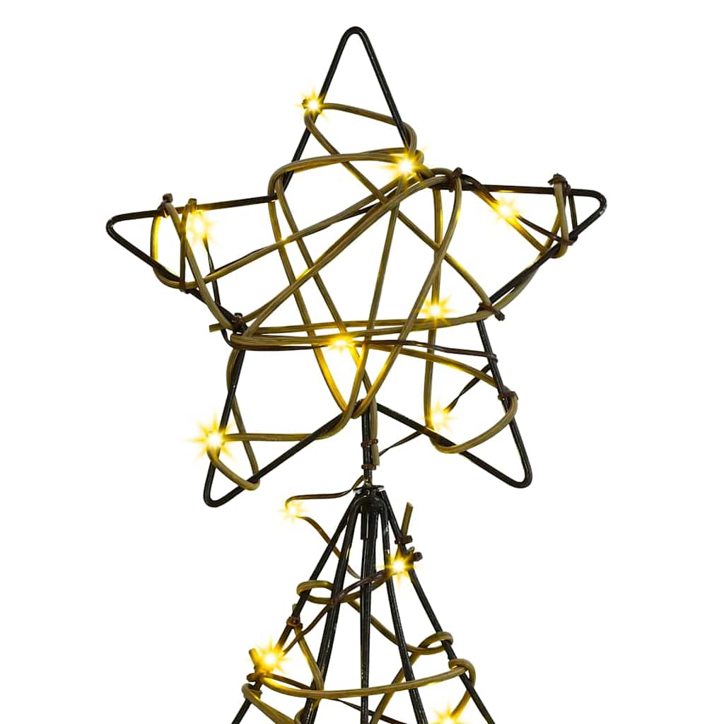 Weihnachtsbaum mit 120 LEDs Warmweiß 120,5 cm PET