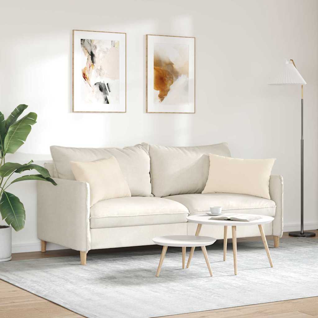 Sofakissen 2 Stück Taupe 50 x 30 cm Stoff