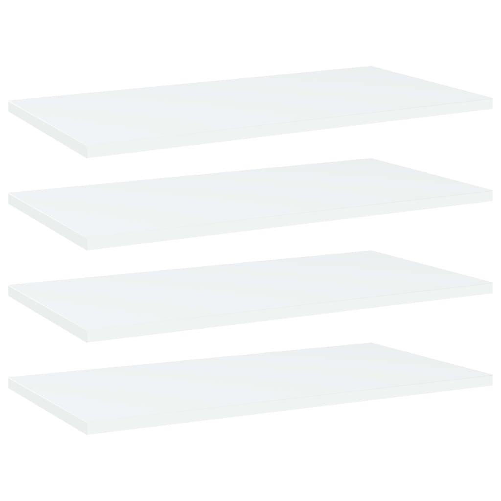 Bücherregal-Bretter 4 Stk. Weiß 40x10x1,5 cm Holzwerkstoff