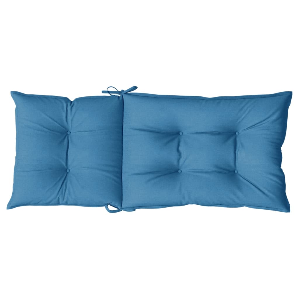 Hochlehner-Auflagen 2 Stk. Melange Anthrazit 120x50x7cm Stoff