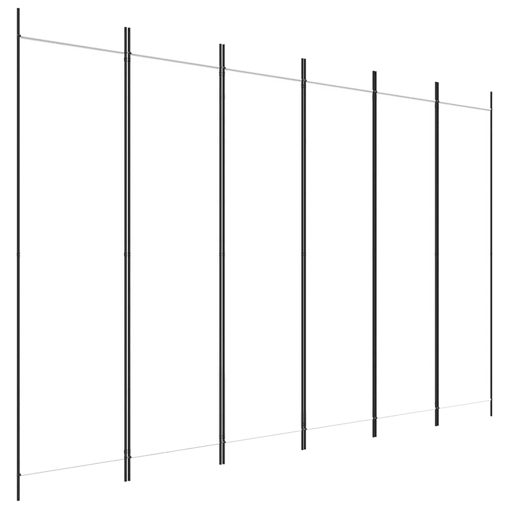 3-tlg. Paravent Schwarz 150x200 cm Stoff
