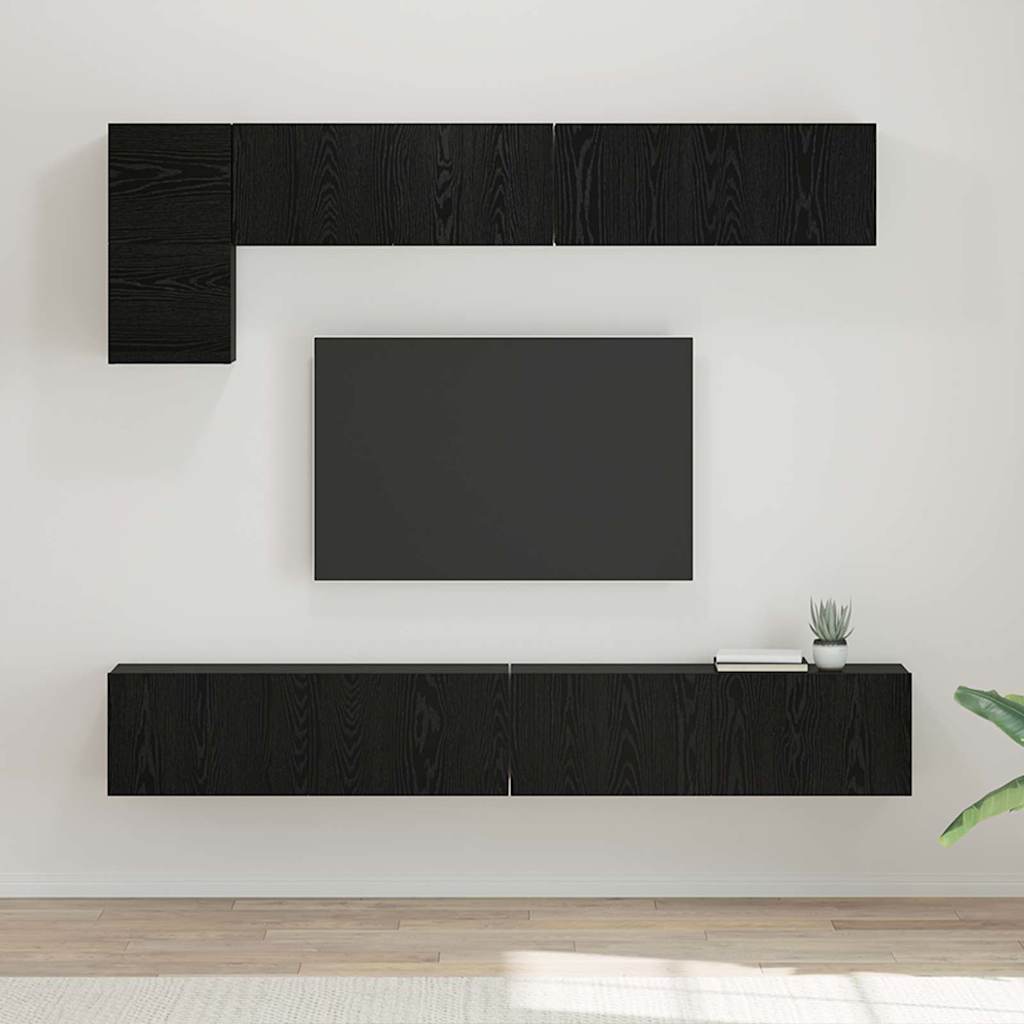 5-tlg. TV-Schrank-Set Weiß Holzwerkstoff