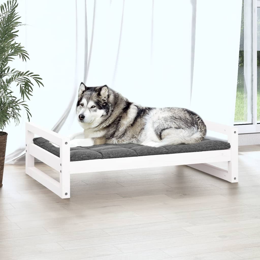 Hundebett 55,5x45,5x28 cm Massivholz Kiefer
