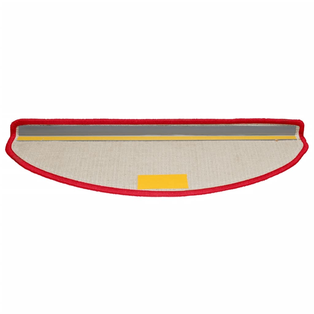Stufenmatten 15 Stk. 56x17x3 cm Grau Halbrund