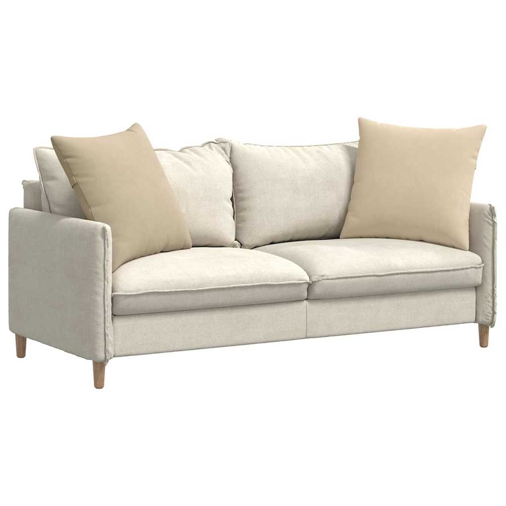Sofakissen 2 Stück Taupe 50 x 30 cm Stoff