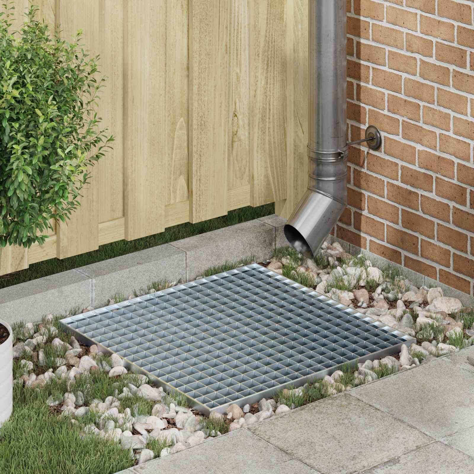 Gitter Silber 50 x 35 x 2 cm Feuerverzinkter Stahl