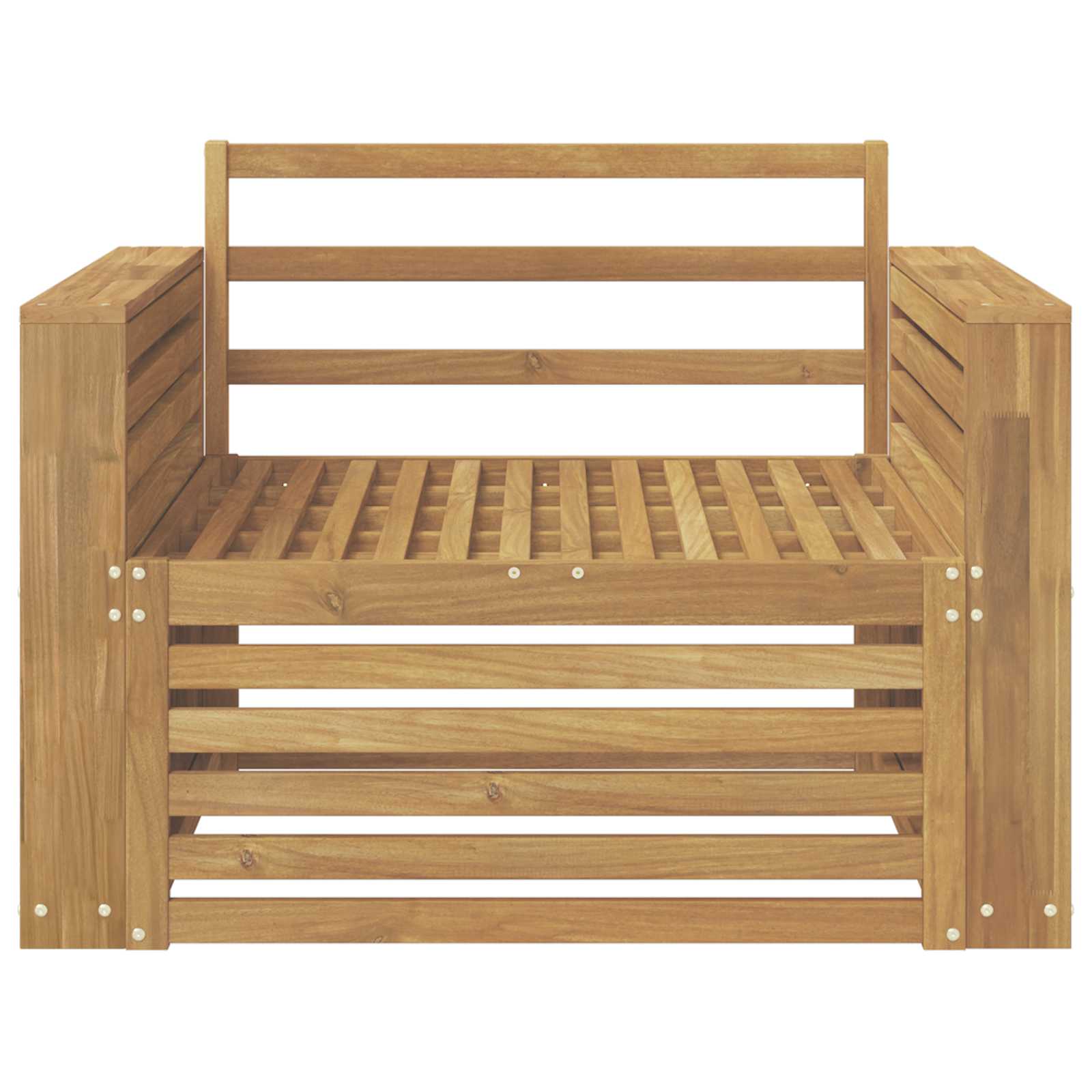2 Stück Outdoor-Sofa Natur