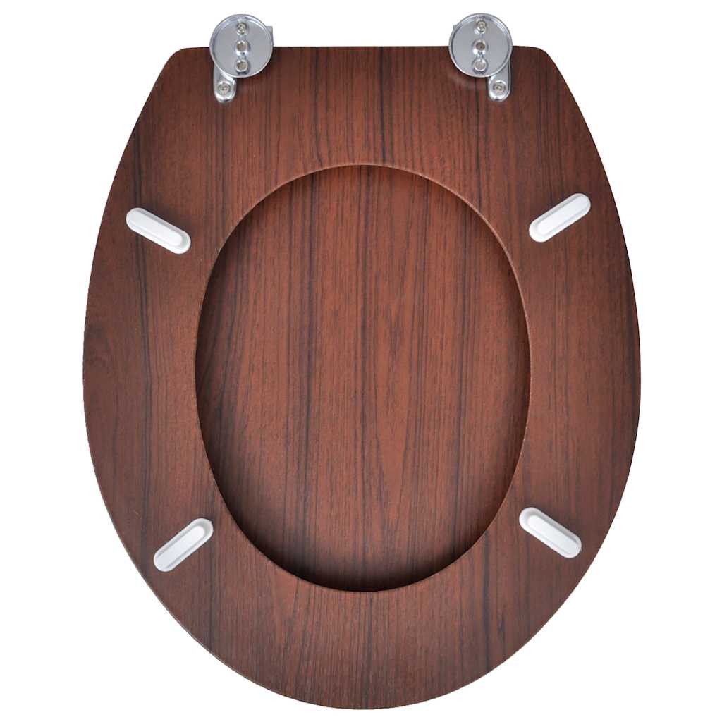 Toilettensitz MDF Deckel Schlichtes Design Weiß