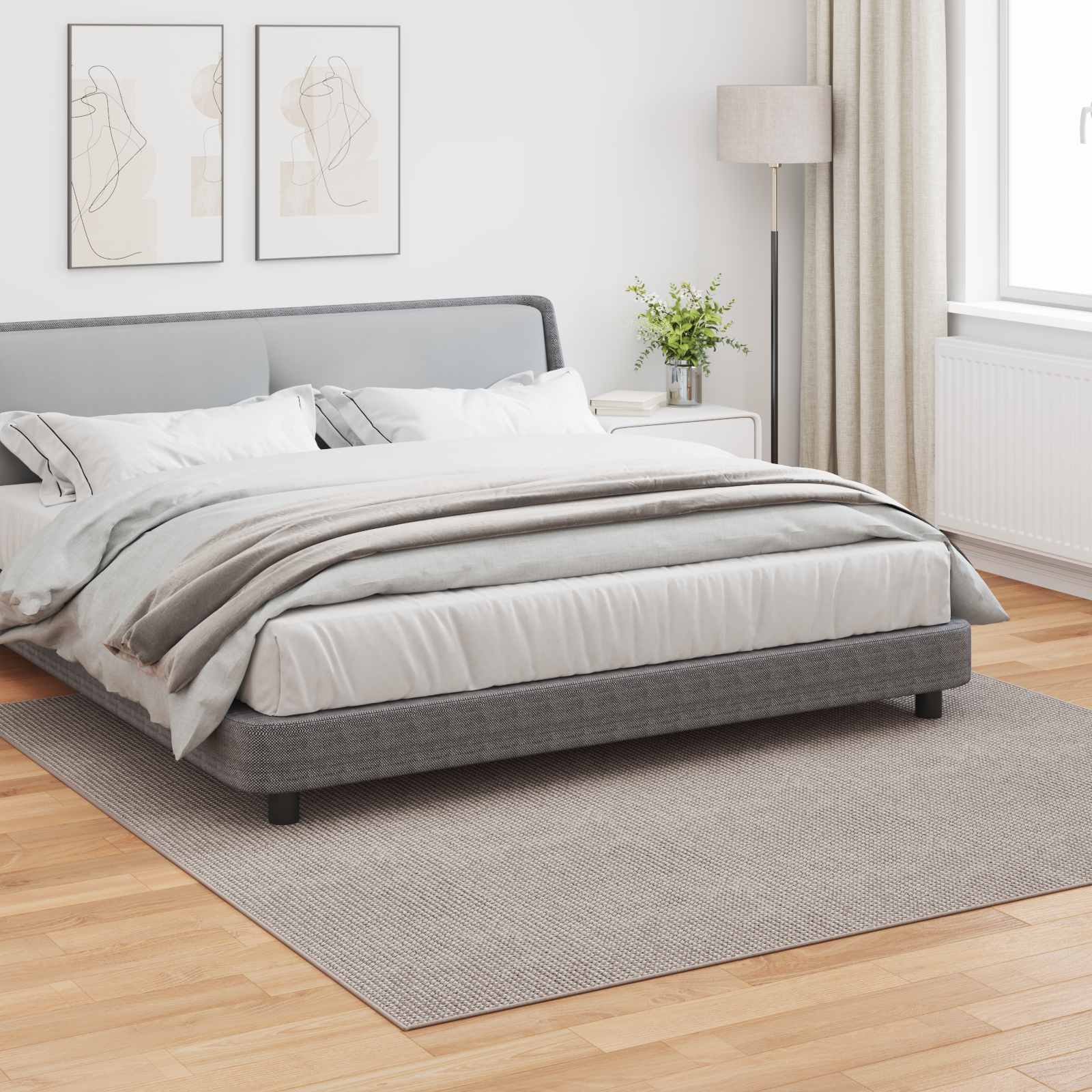 Bereichsteppiche Rechtwinklig LUGO Creme 150 x 80 cm Polyester