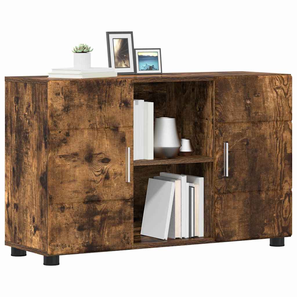 Highboard mit Regal FLORIN Weiß 60 x 35 x 182 cm Holzwerkstoff