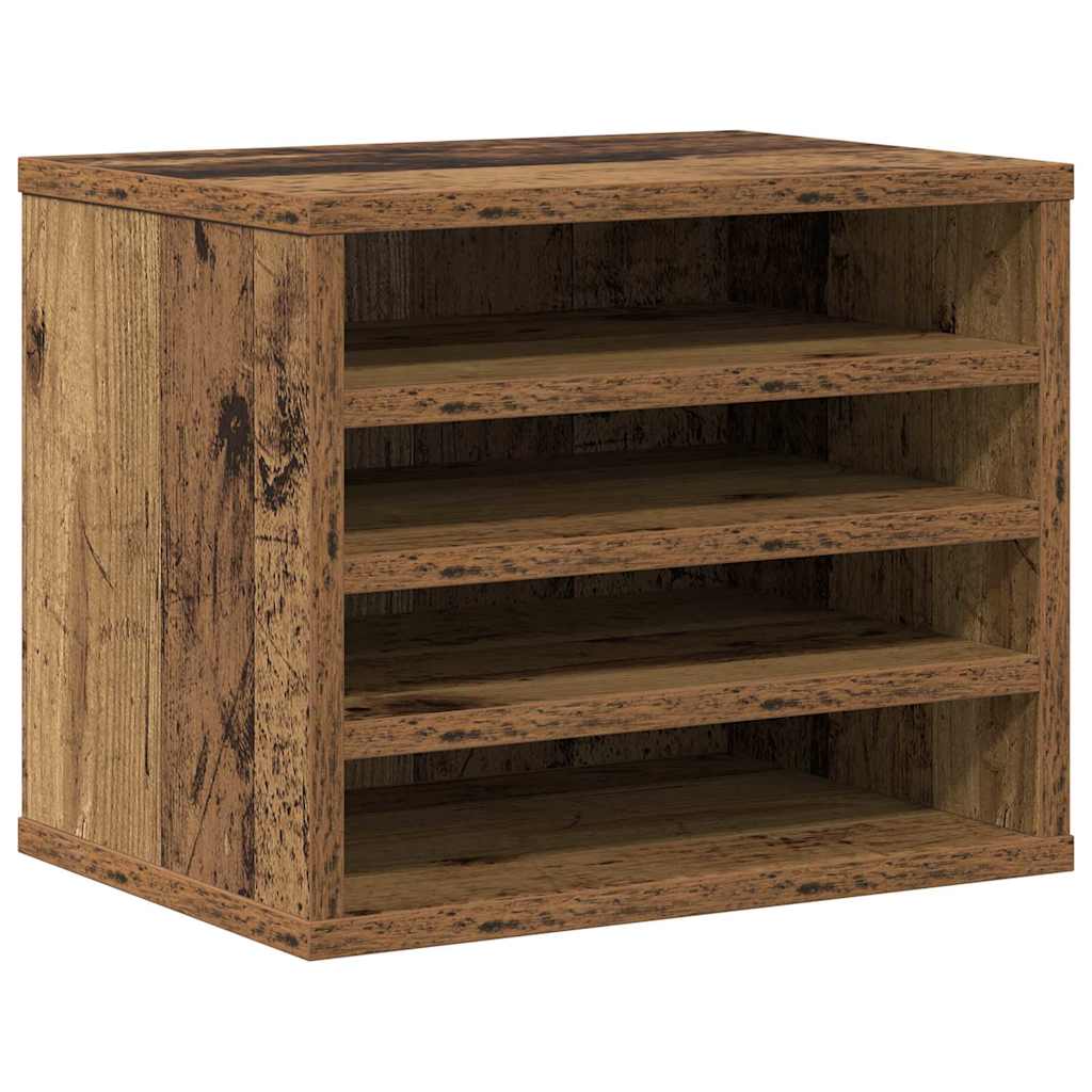 Schreibtisch-Organizer Weiß 36x26x29,5 cm Holzwerkstoff