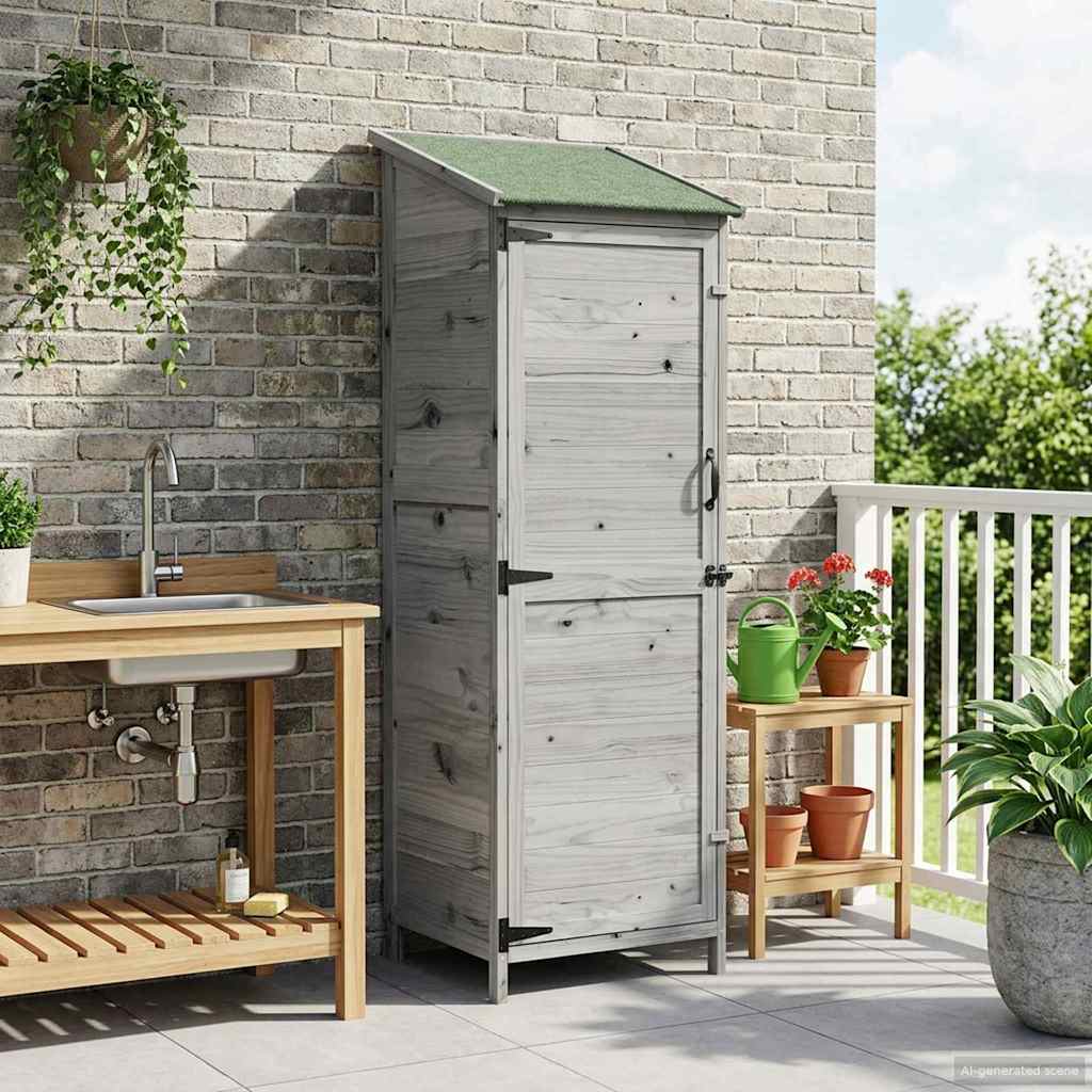 Gartenschuppen Natur 59 x 56 x 113,5 cm Massivholz aus Fichte