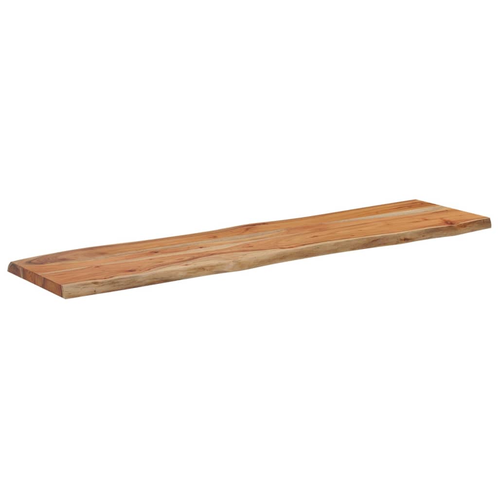 Tischplatte 40x40x2,5 cm Rechteckig Massivholz Akazie Baumkante