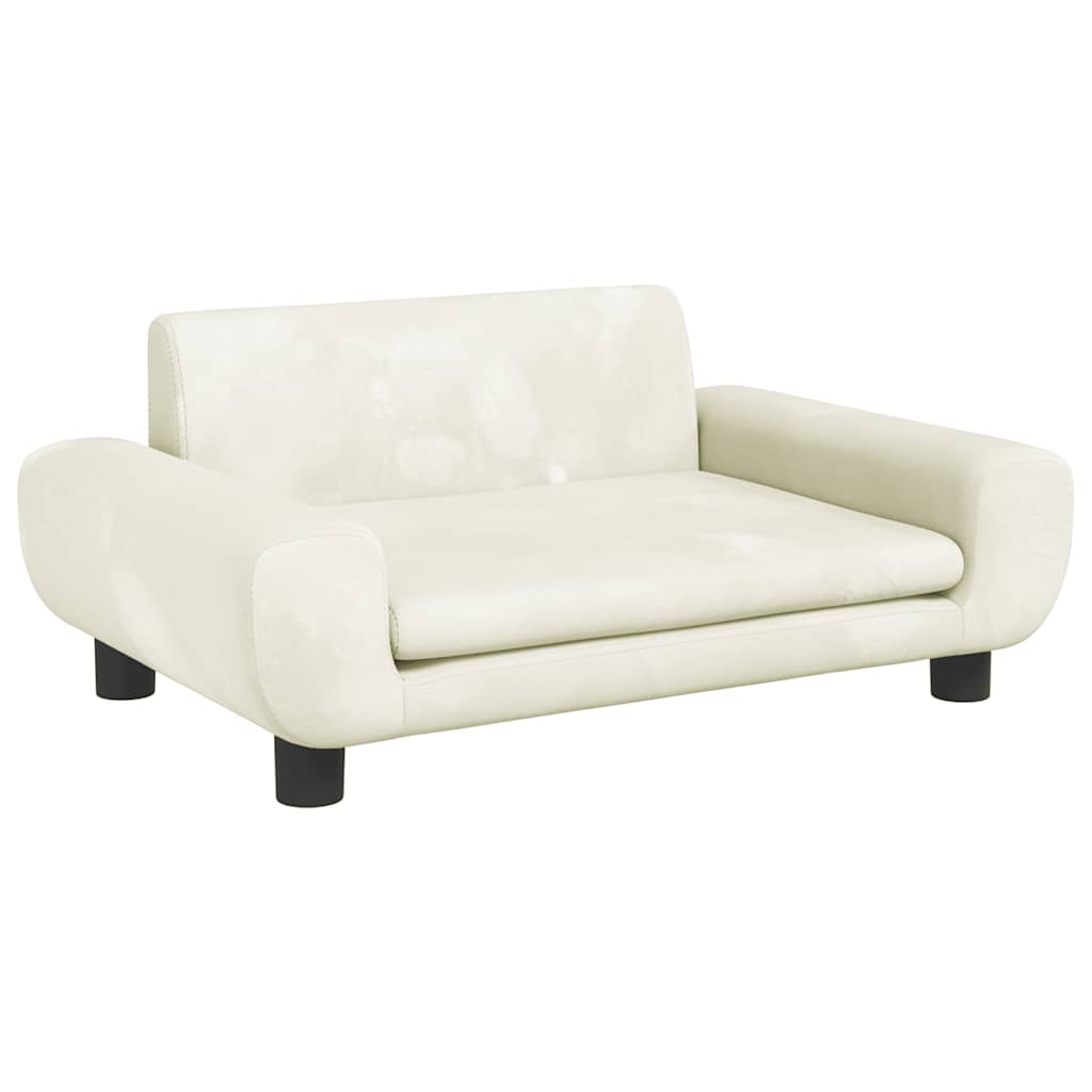 Kindersofa Blau 100x54x33 cm Samt