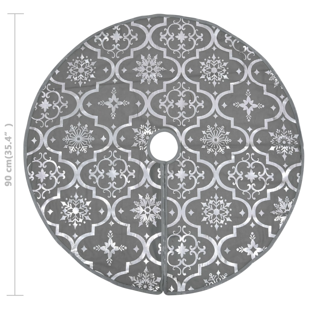 Luxus-Weihnachtsbaumdecke mit Socke Blau 150 cm Stoff