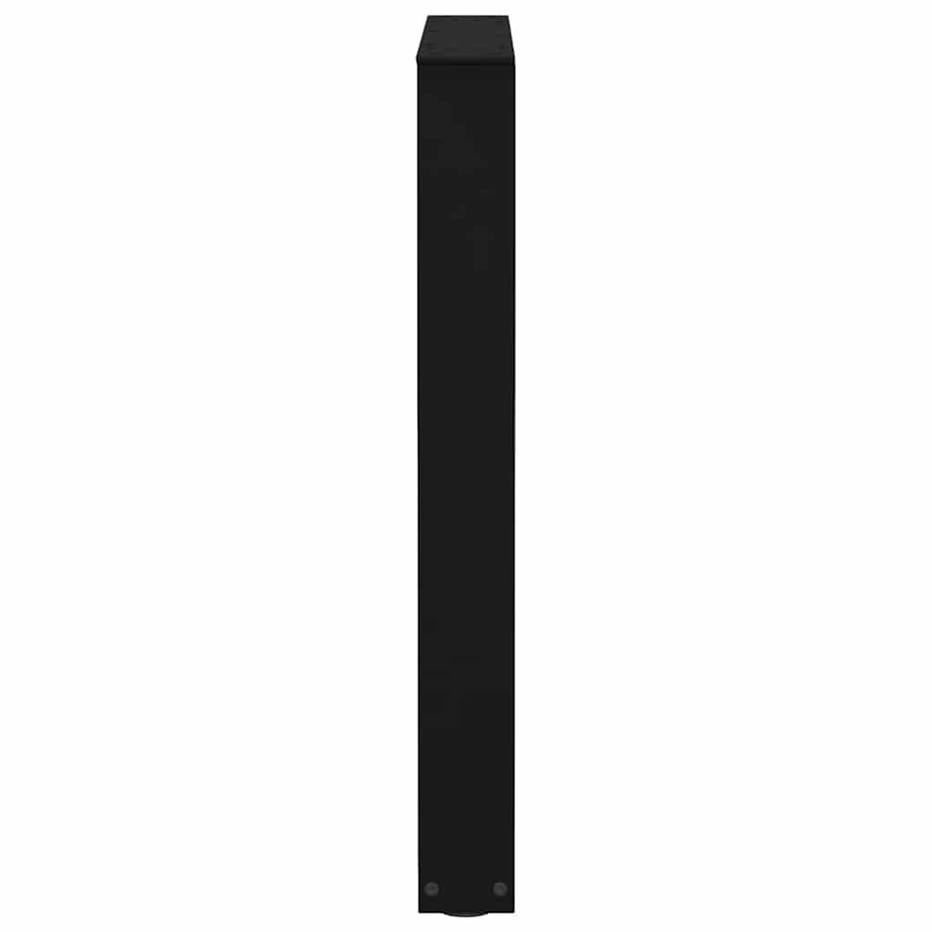 Couchtischbeine V-Form 2 Stück Schwarz 30x(30-31,3) cm Stahl