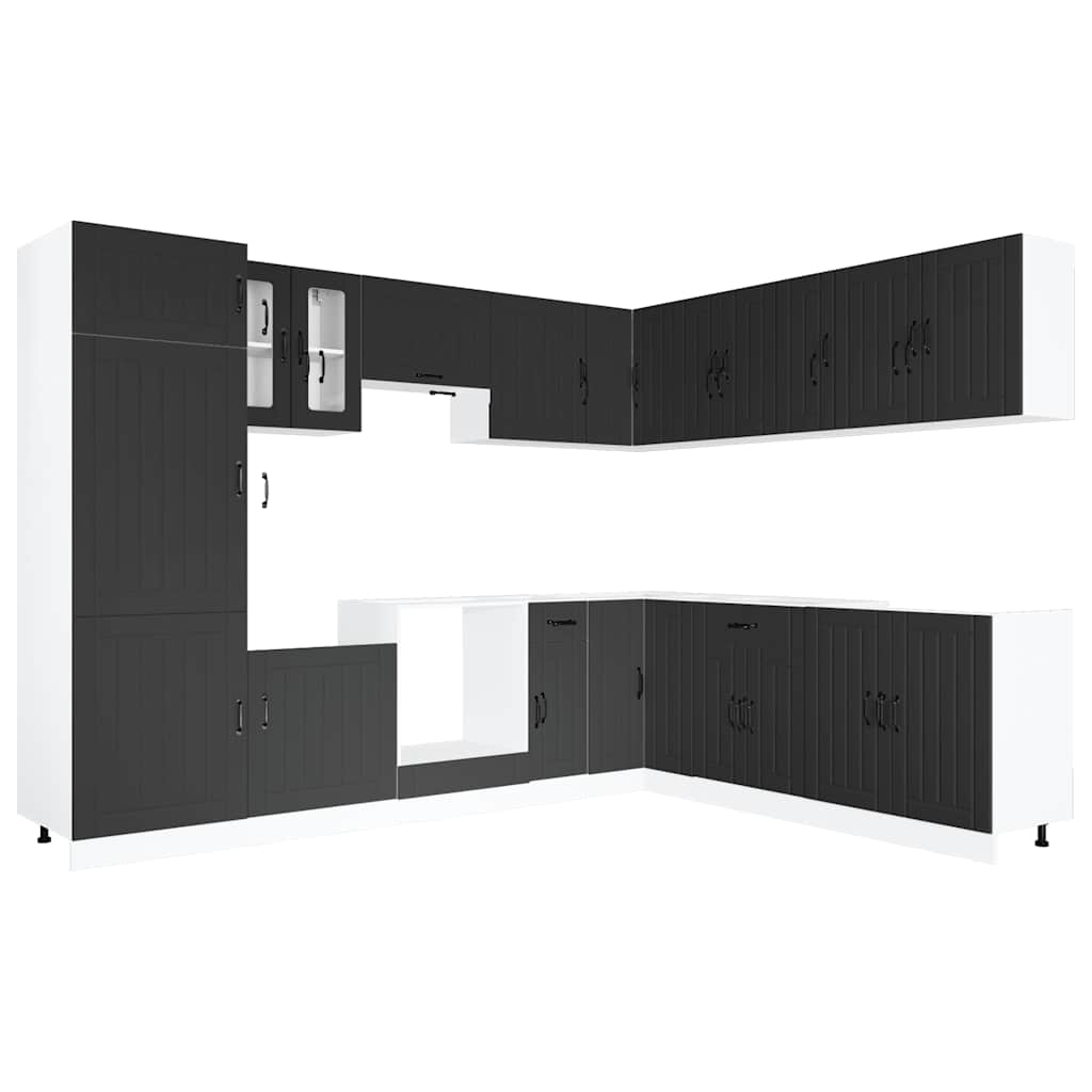 14-tlg. Küchenschrank-Set Lucca Weiß Holzwerkstoff