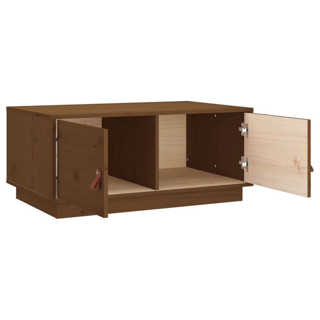 Couchtisch 80x50x35 cm Massivholz Kiefer