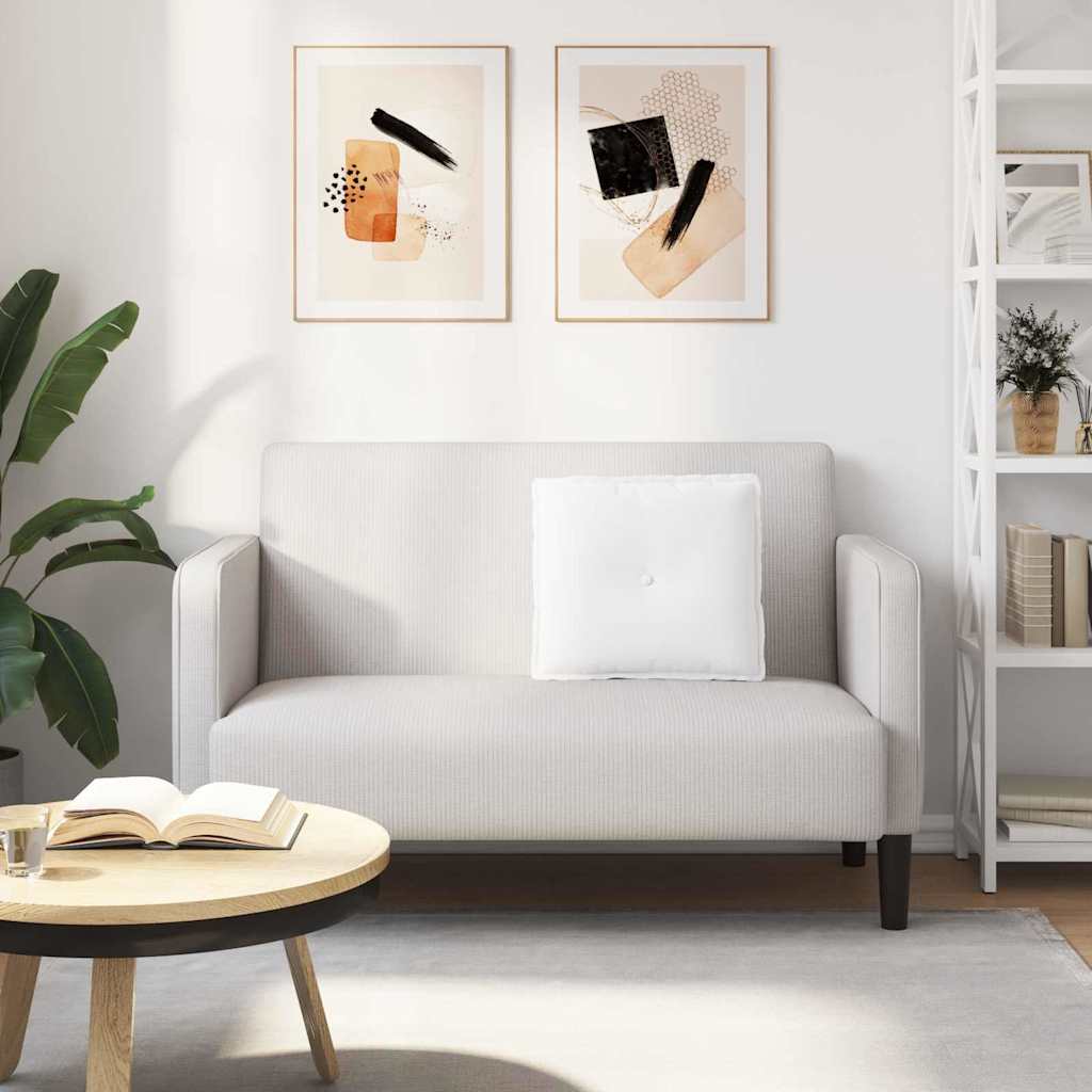 Rückenkissen Hellgrau 50 x 19 x 45 cm Stoff