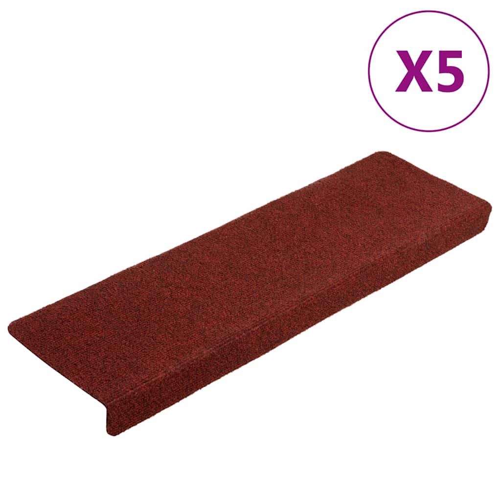 Stufenmatten Selbstklebend 15 Stk. 65x21x4 cm Hellbraun Rechteckiger Rand