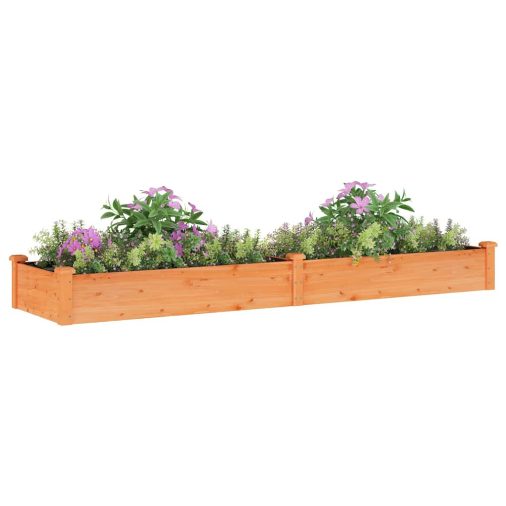 Hochbeet mit Einsatz Grau 120x45x25 cm Massivholz Tanne