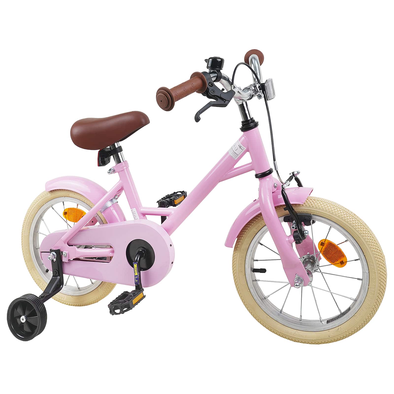 Kinderfahrrad 12 Zoll für 2-4 Jahre alt Hellrosa