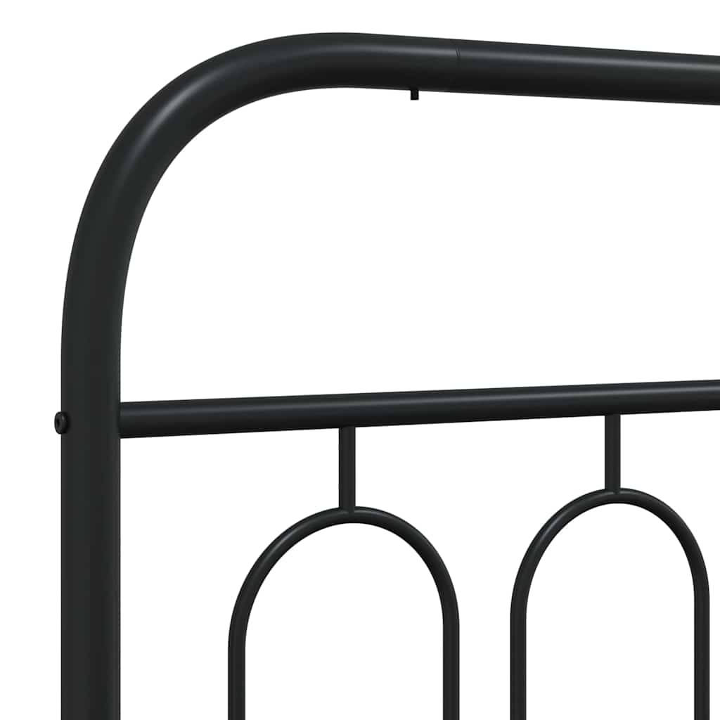 Ersatz-Kopfteil Metall Schwarz 75 cm